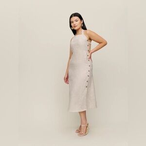 Reformation ‘Mar’ Linen Midi Dress size 6 NWT